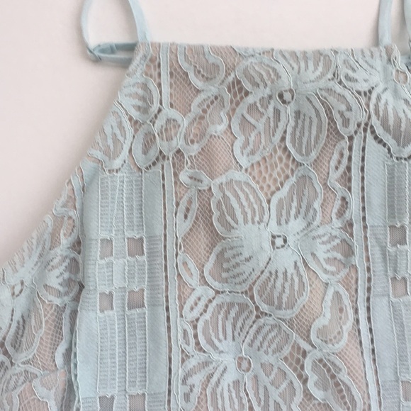 Lulu’s mint lace crop top - Picture 4 of 6